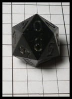 Dice : Dice - DM Collection - B&G Enterprizes Black Opaque 20D - Ebay Nov 2014